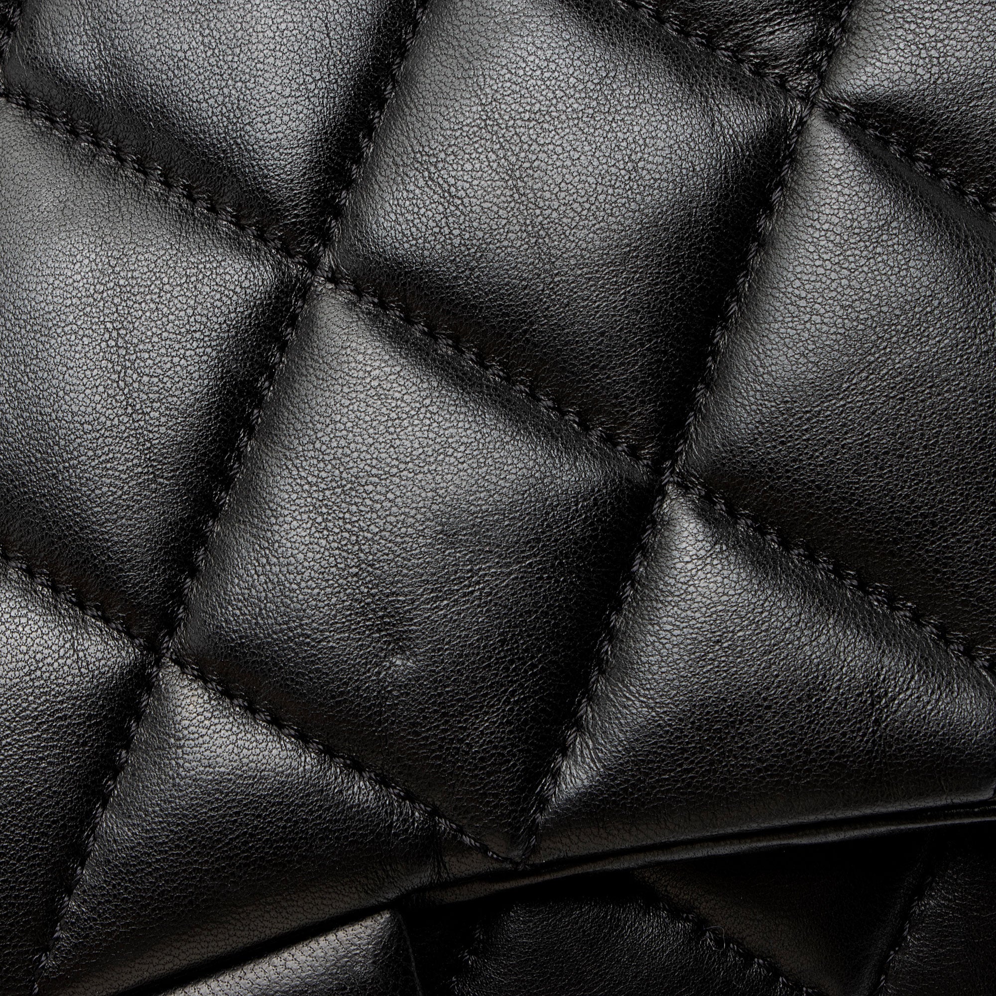 Chanel Lambskin 3 Accordion Maxi Flap Bag