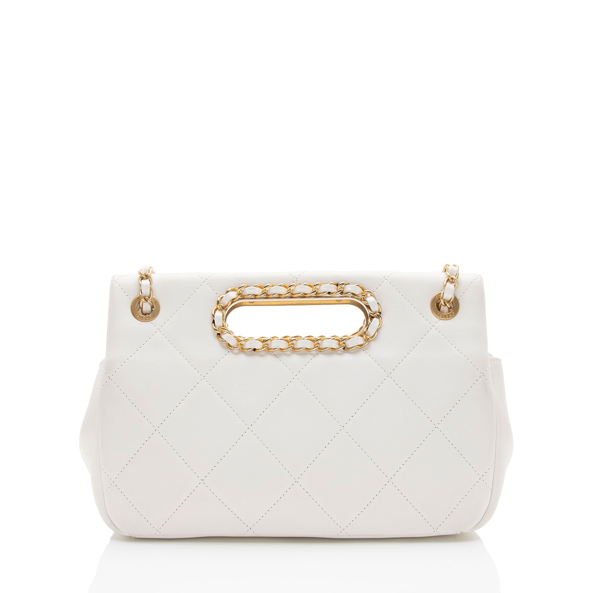 Chanel Lambskin A Real Catch Flap Bag