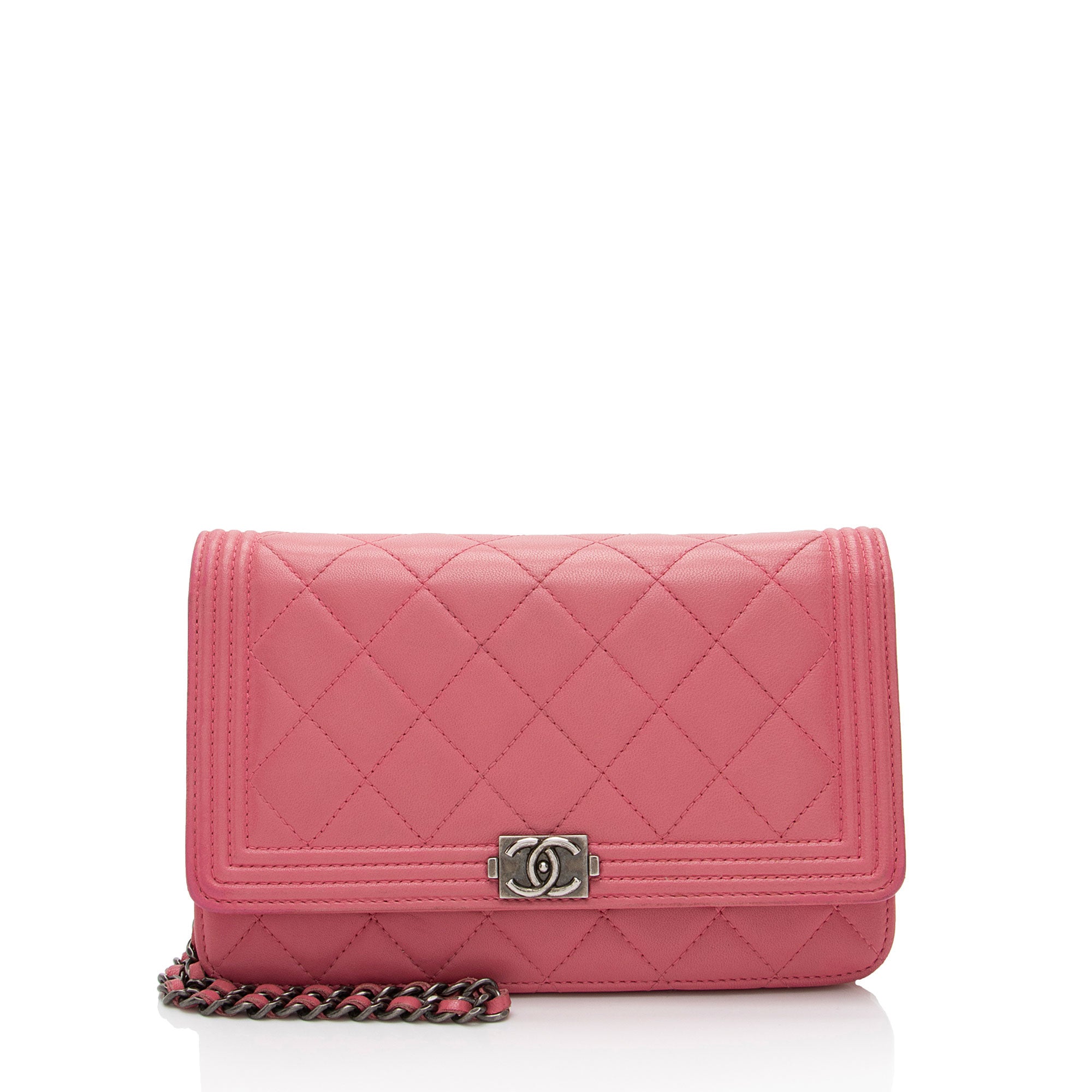 Chanel Lambskin Boy Wallet on Chain