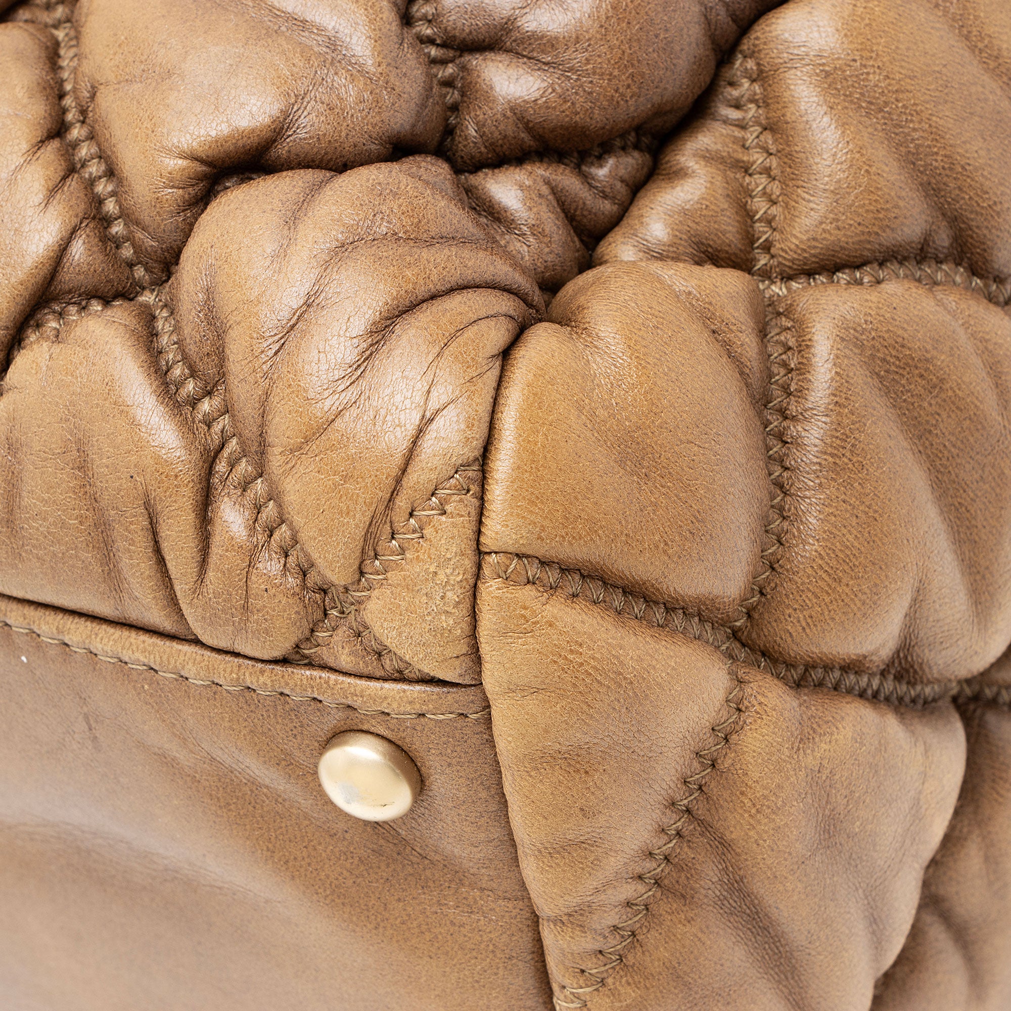 Chanel Lambskin Bubble Quilt Satchel