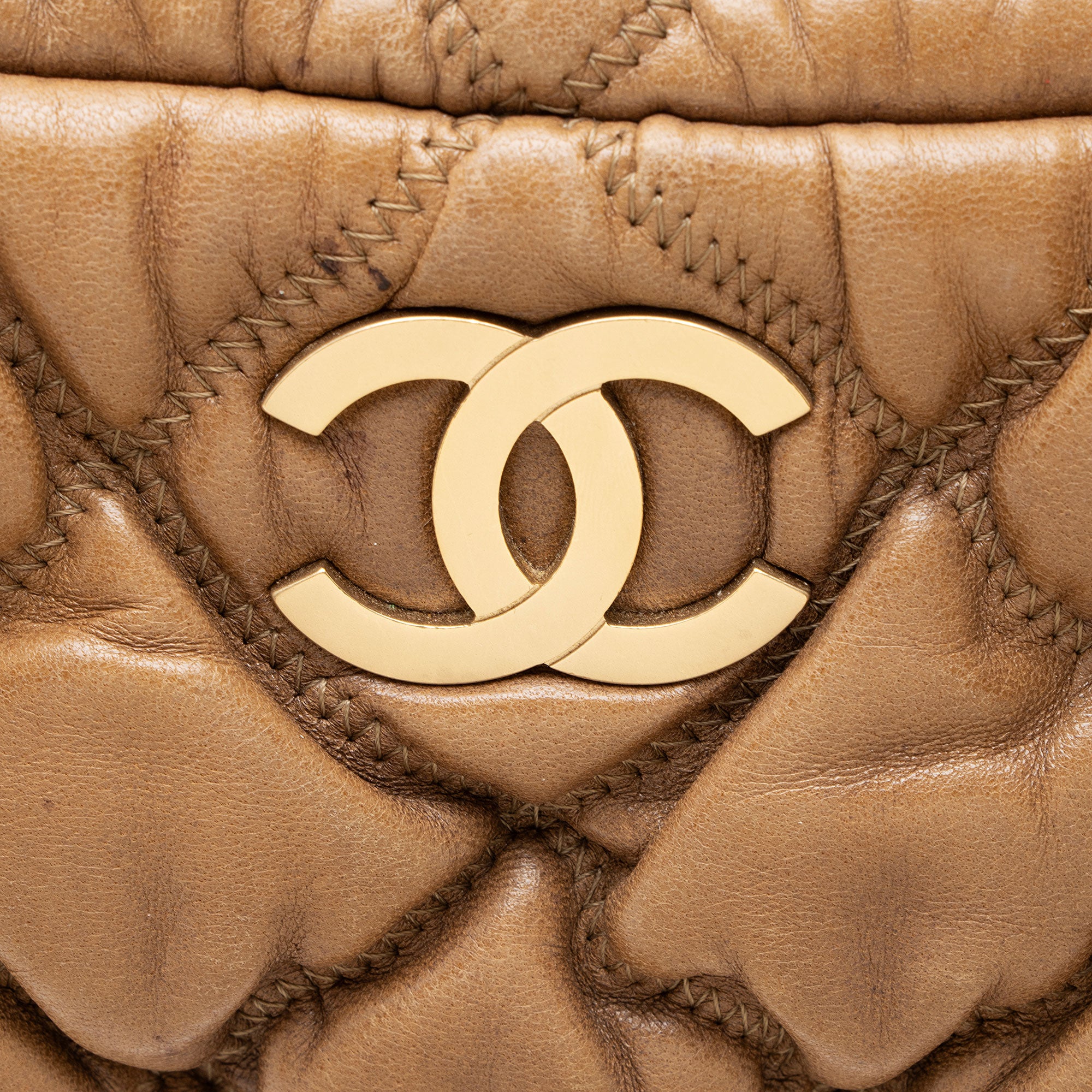 Chanel Lambskin Bubble Quilt Satchel