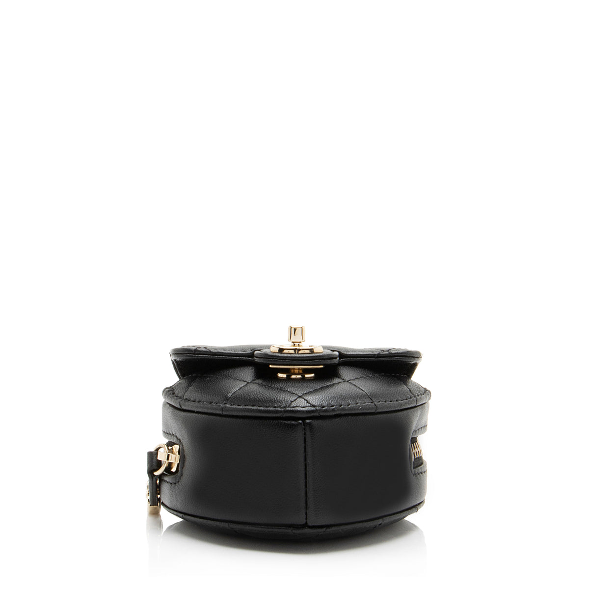 Chanel Lambskin CC In Love Heart Necklace Bag