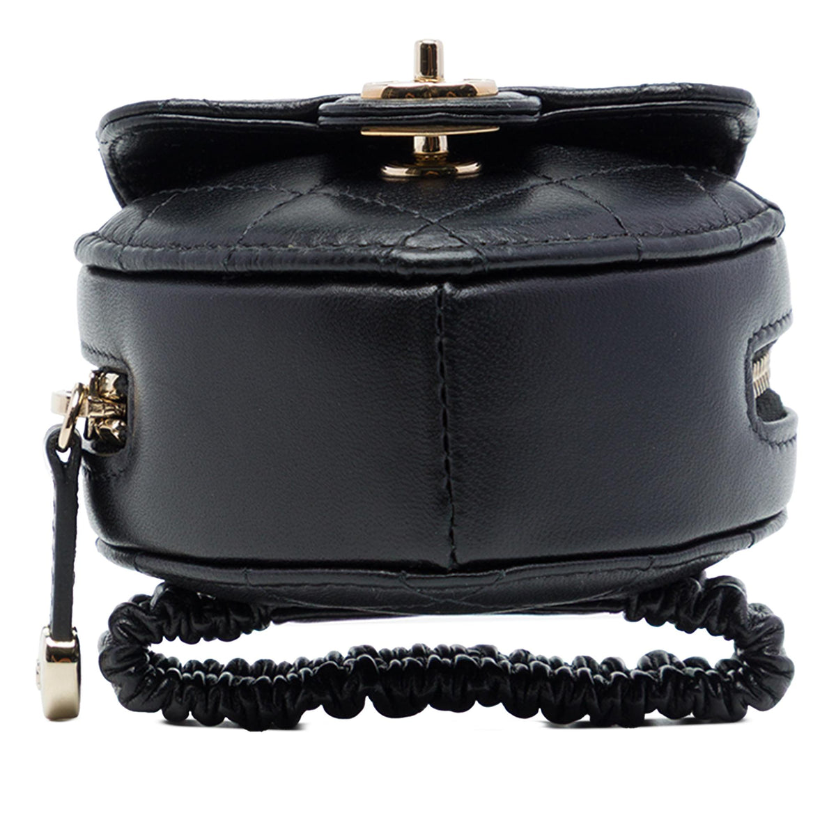 Chanel Lambskin CC In Love Heart Zipped Arm Coin Purse