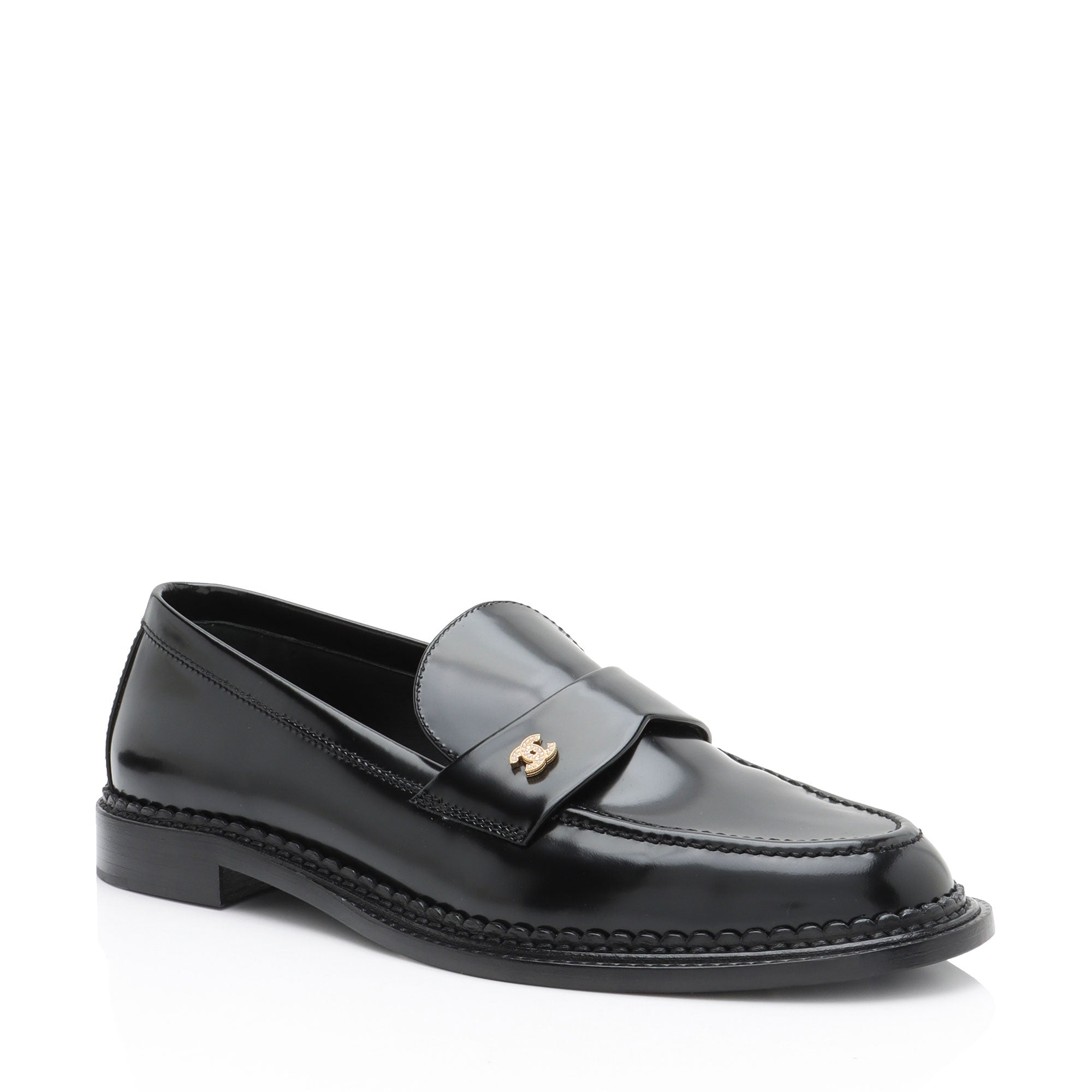 Chanel Lambskin CC Loafers - Size 9.5 / 9.5