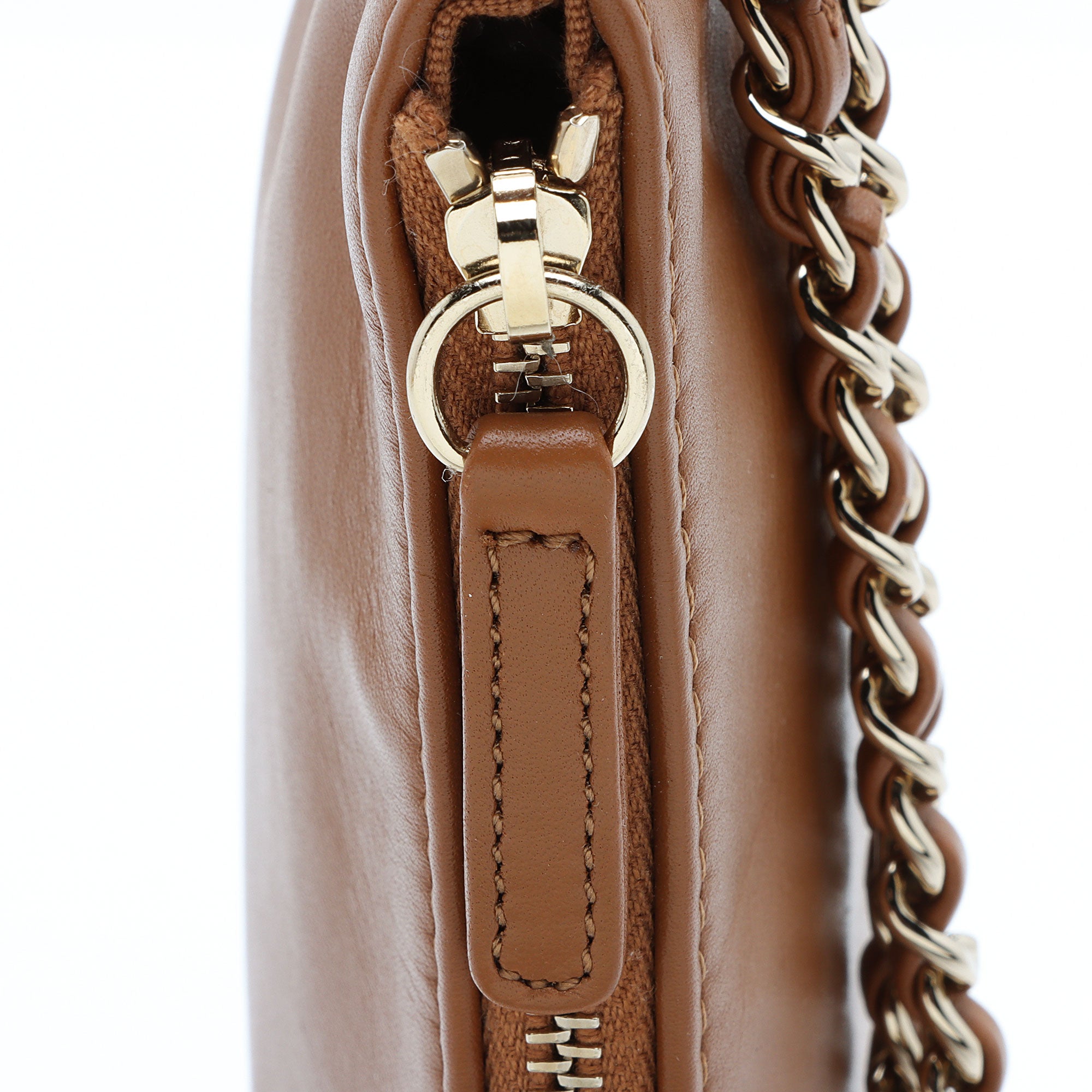 Chanel Lambskin CC Chain Pochette