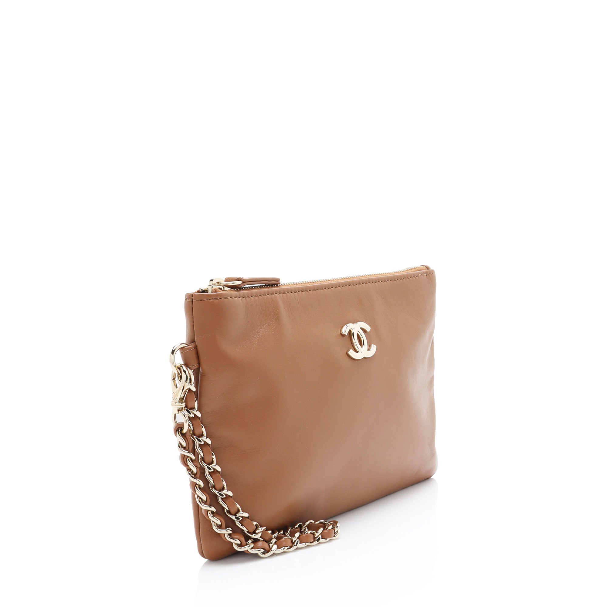 Chanel Lambskin CC Chain Pochette
