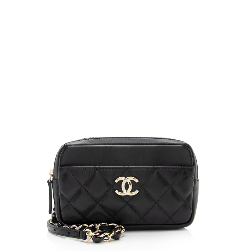 Chanel Lambskin CC Pouch Waist Bag (SHF-J8Mgx7) – LuxeDH