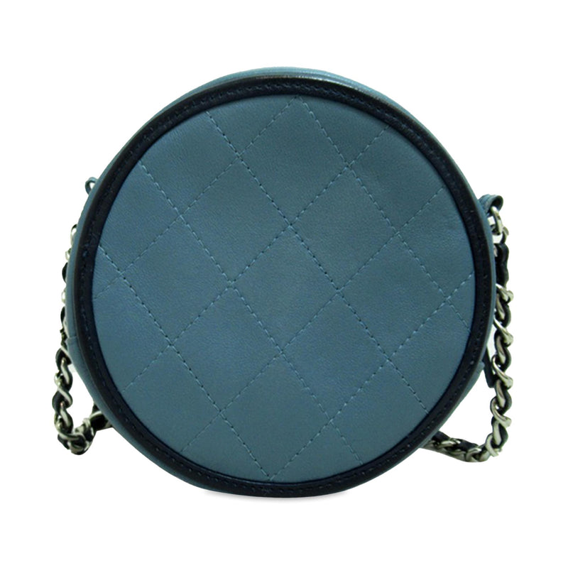 Chanel Lambskin CC Round Chain Crossbody (SHG-U5AlX9)