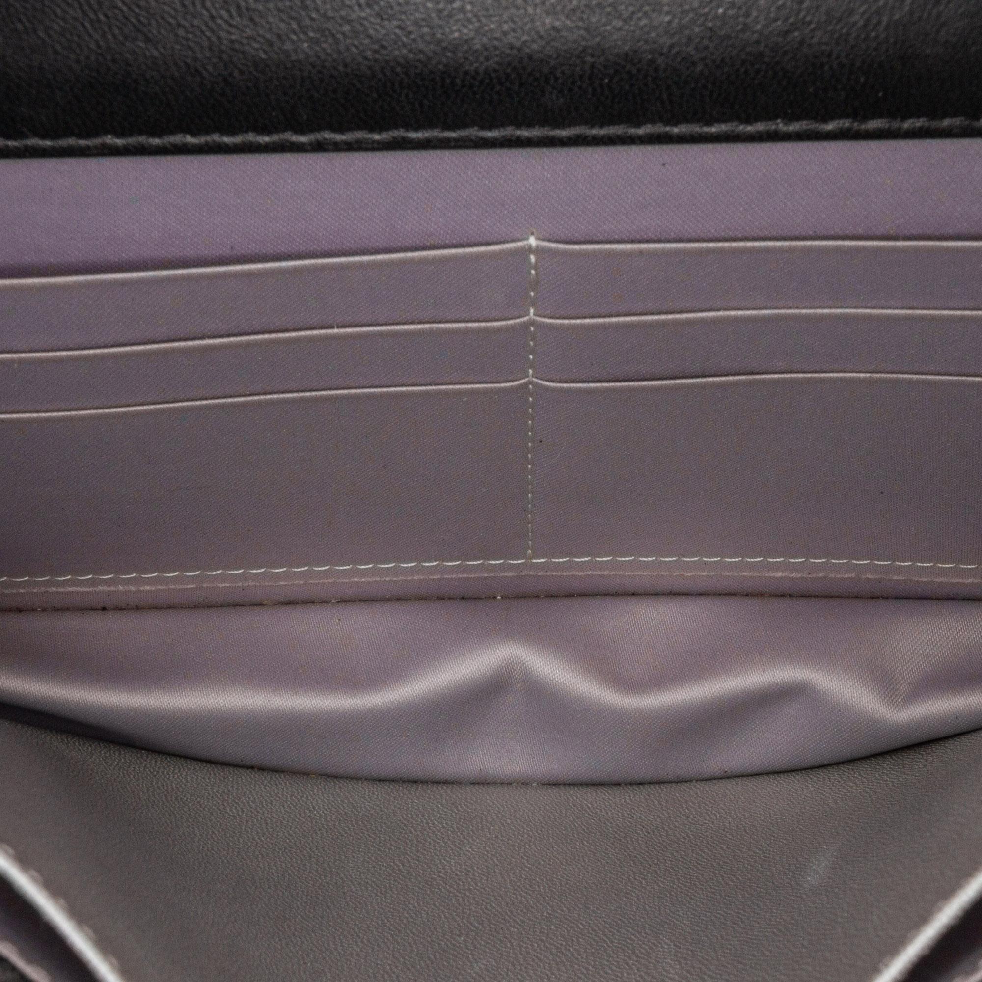 Chanel Lambskin Camellia Embossed Wallet On Chain