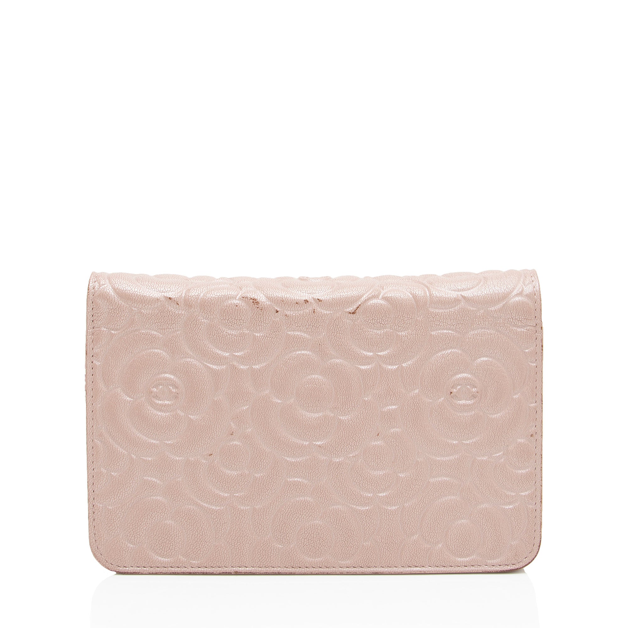 Chanel Lambskin Camellia Wallet on Chain