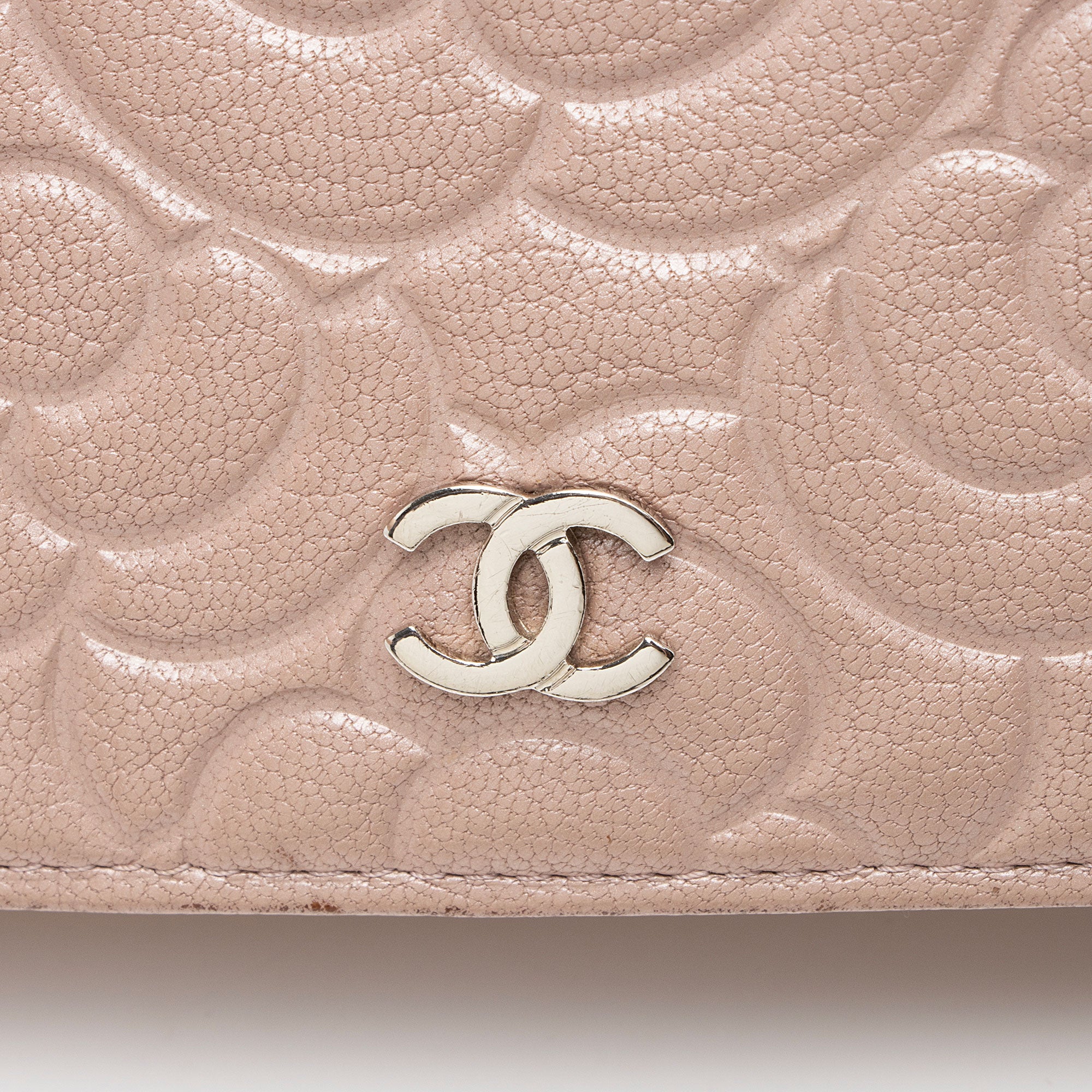 Chanel Lambskin Camellia Wallet on Chain
