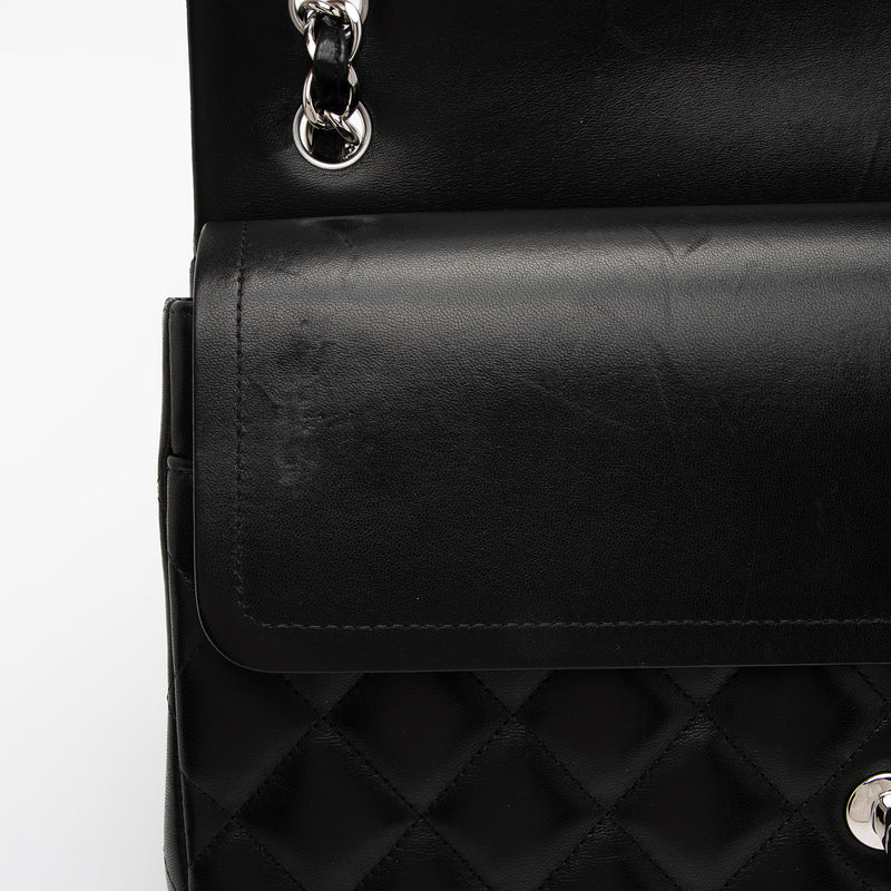 Chanel Lambskin Classic Jumbo Double Flap Bag (SHF-uoXjxo)