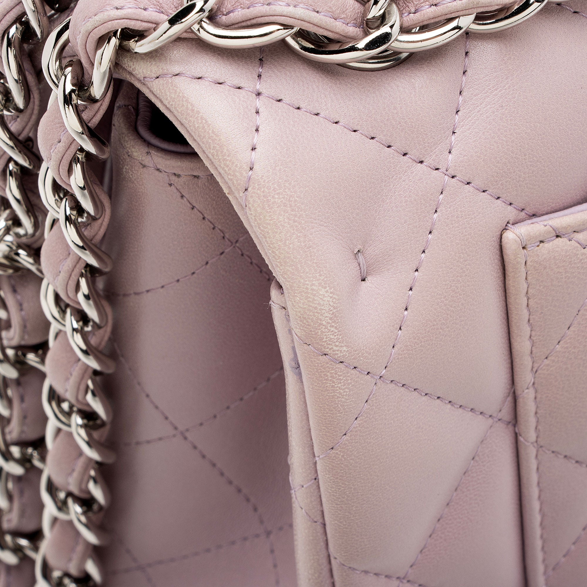 Chanel Lambskin Classic Jumbo Double Flap Bag