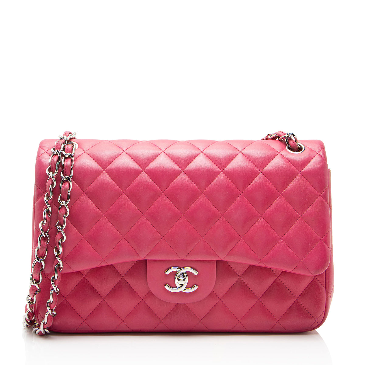 Chanel Lambskin Classic Jumbo Double Flap Bag