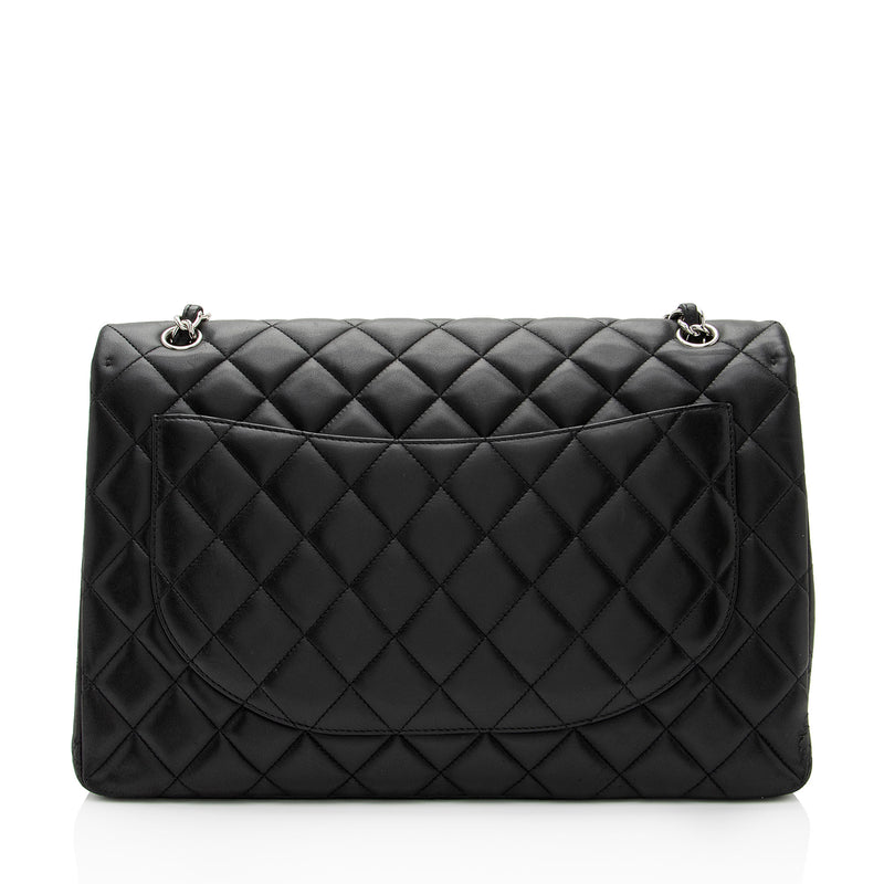 Chanel Lambskin Classic Maxi Single Flap Bag (SHF-zrKD0o)