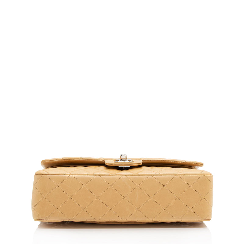 Chanel Lambskin Classic Medium Double Flap Bag (SHF-PLkziN)