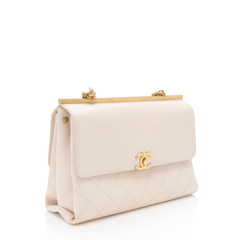 Chanel Lambskin Coco Lux Medium Flap Bag (SHF-mhN1qb)