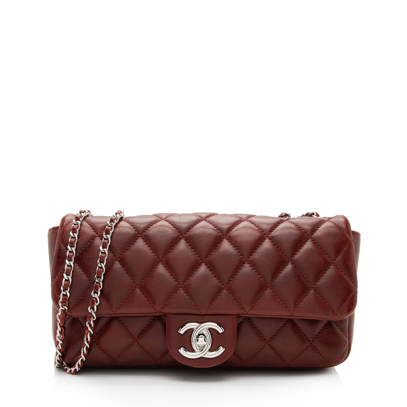 Chanel Coco Pleats Backpack Pleated Crumpled Calfskin Small at