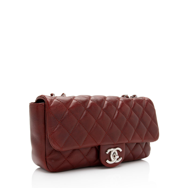 Chanel Dark Beige Quilted Goatskin Leather Chanel 19 Large Flap