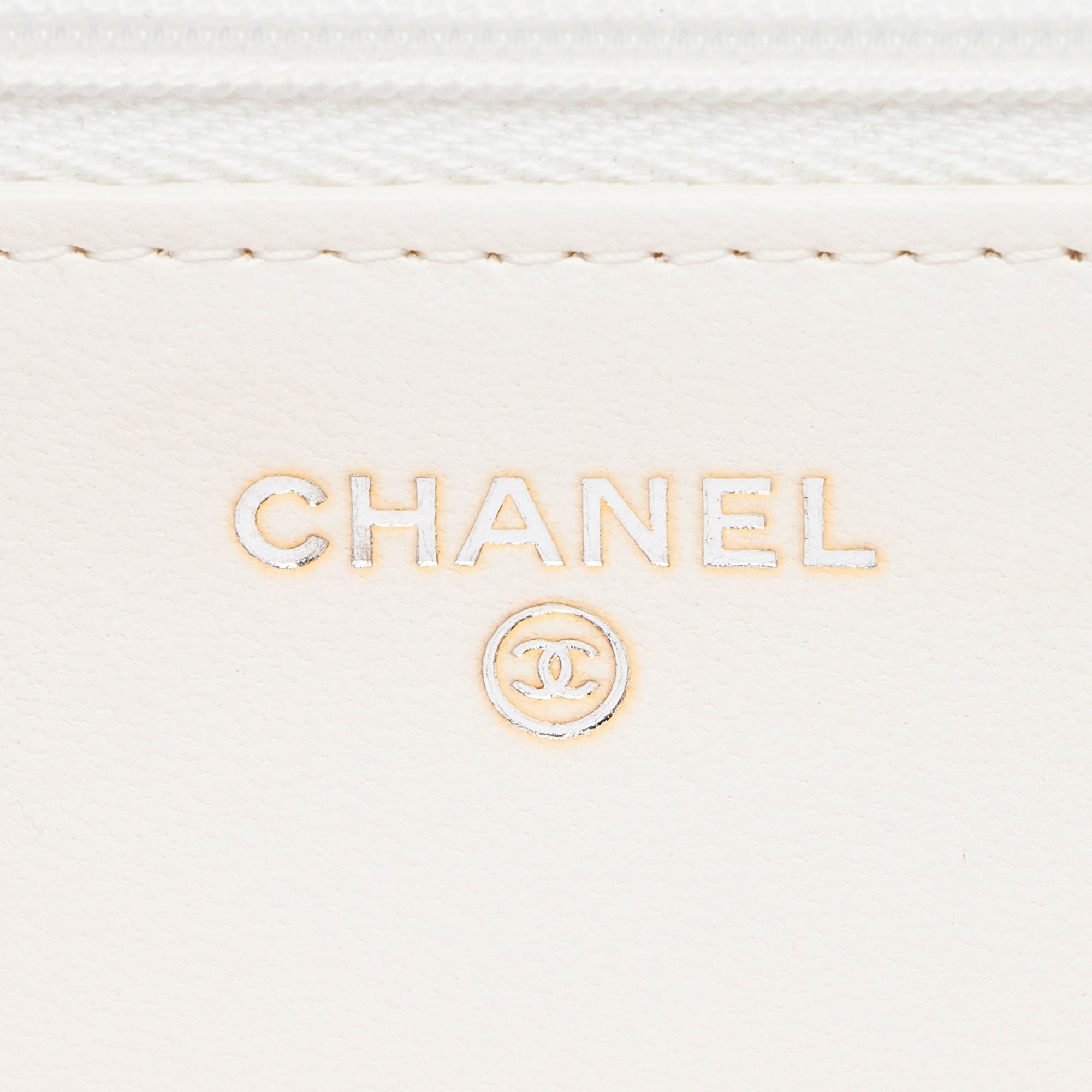 Chanel Lambskin Crystal CC Wallet on Chain