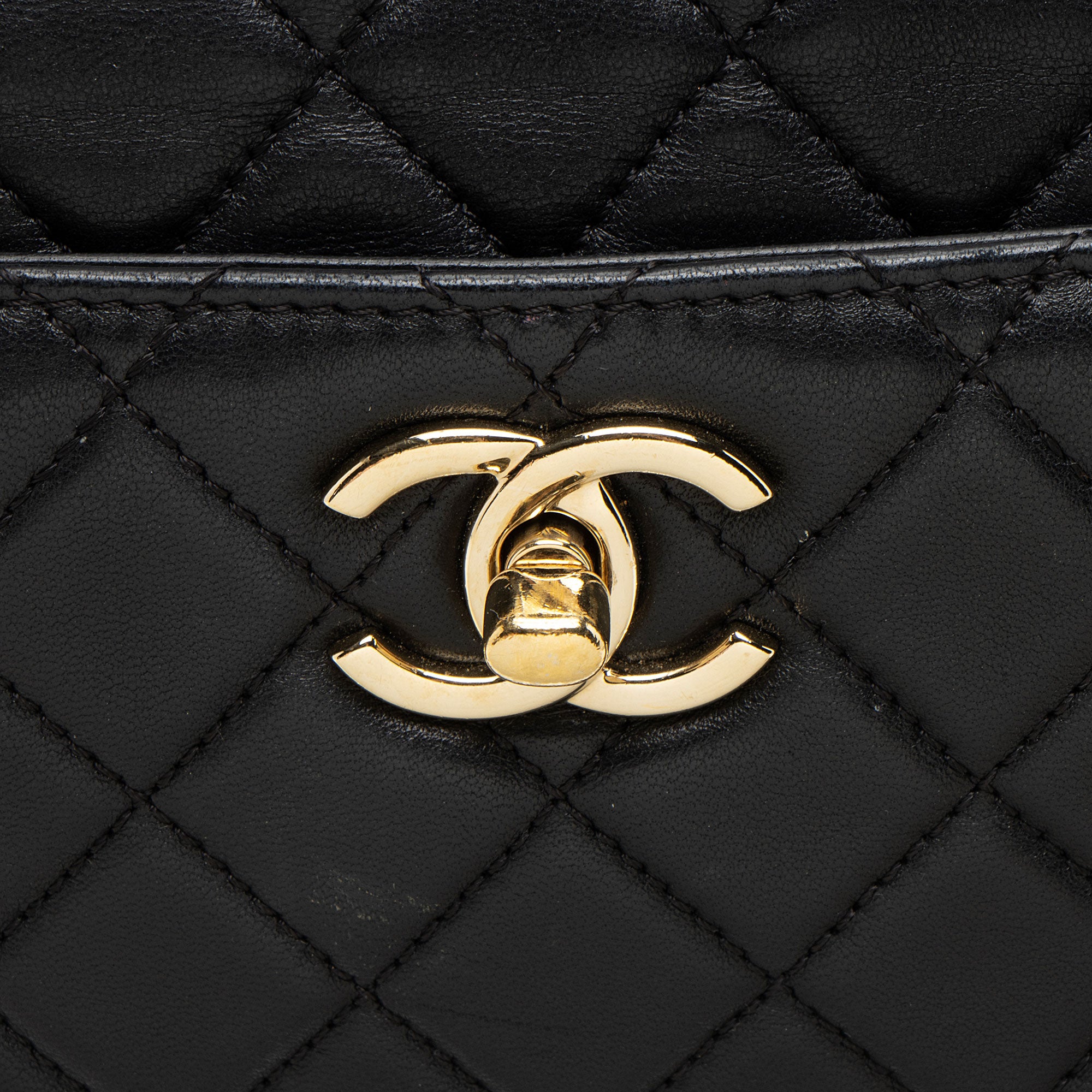 Chanel Lambskin Drawstring Bucket Bag
