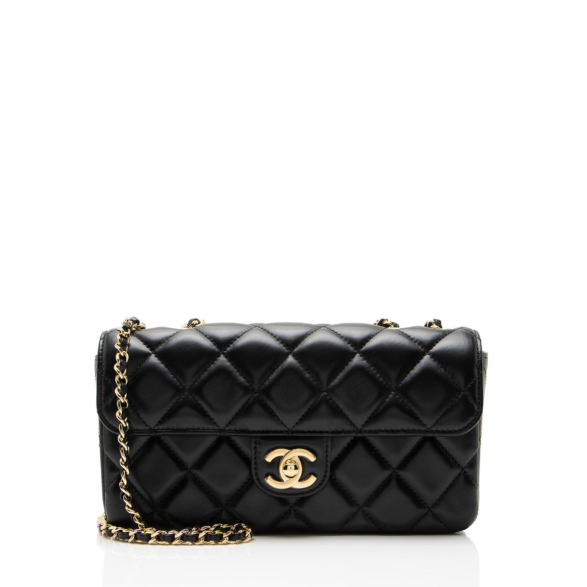 Chanel Lambskin E/W Small Flap Bag