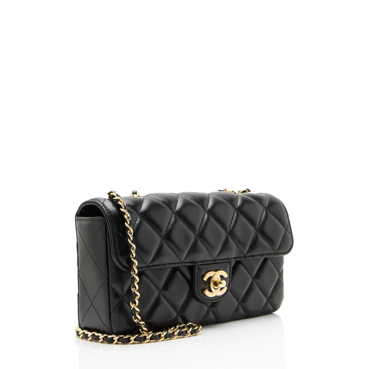 Chanel Lambskin E/W Small Flap Bag