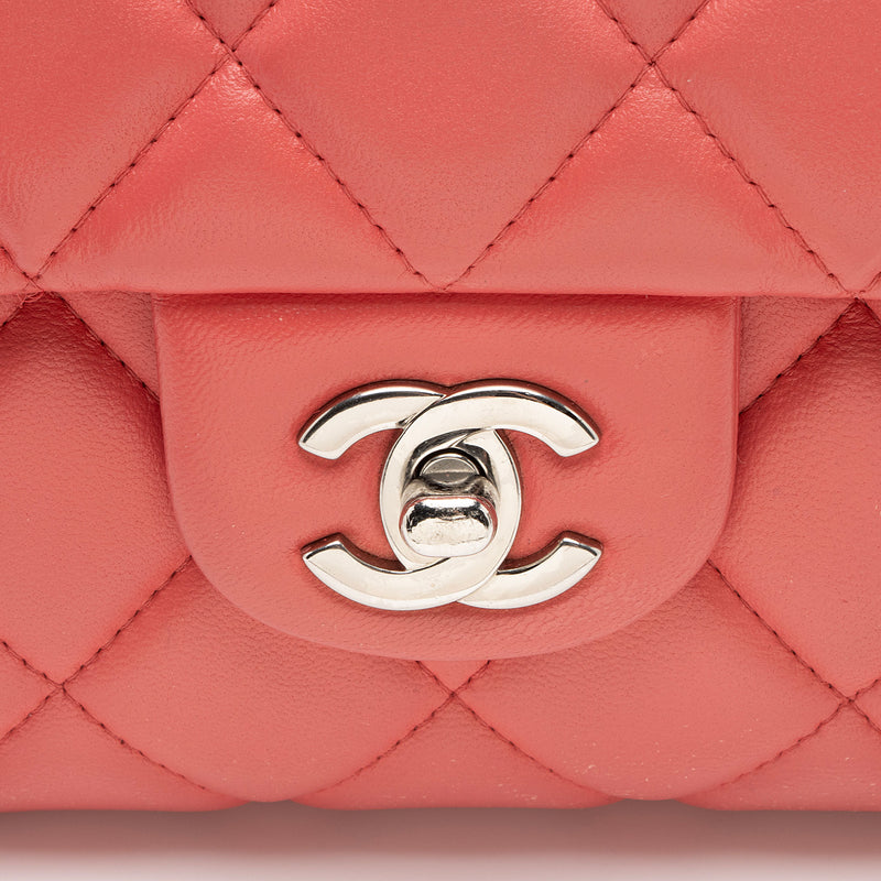 Chanel Lambskin Flap Clutch on Chain (SHF-1nJPM6)