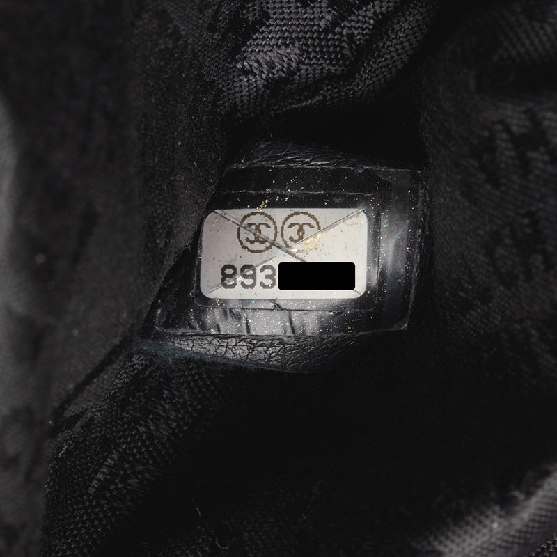 Chanel Black Lambskin LAX Pochette Bag Chanel