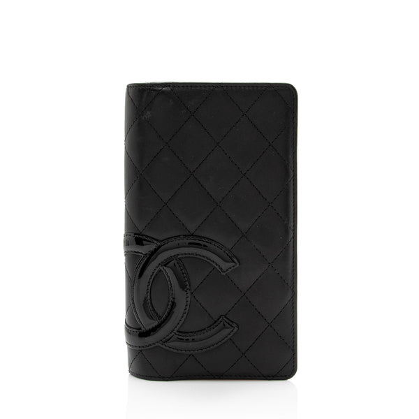 Chanel Lambskin Ligne Cambon Bi-Fold Wallet (SHF-OgEBD2)