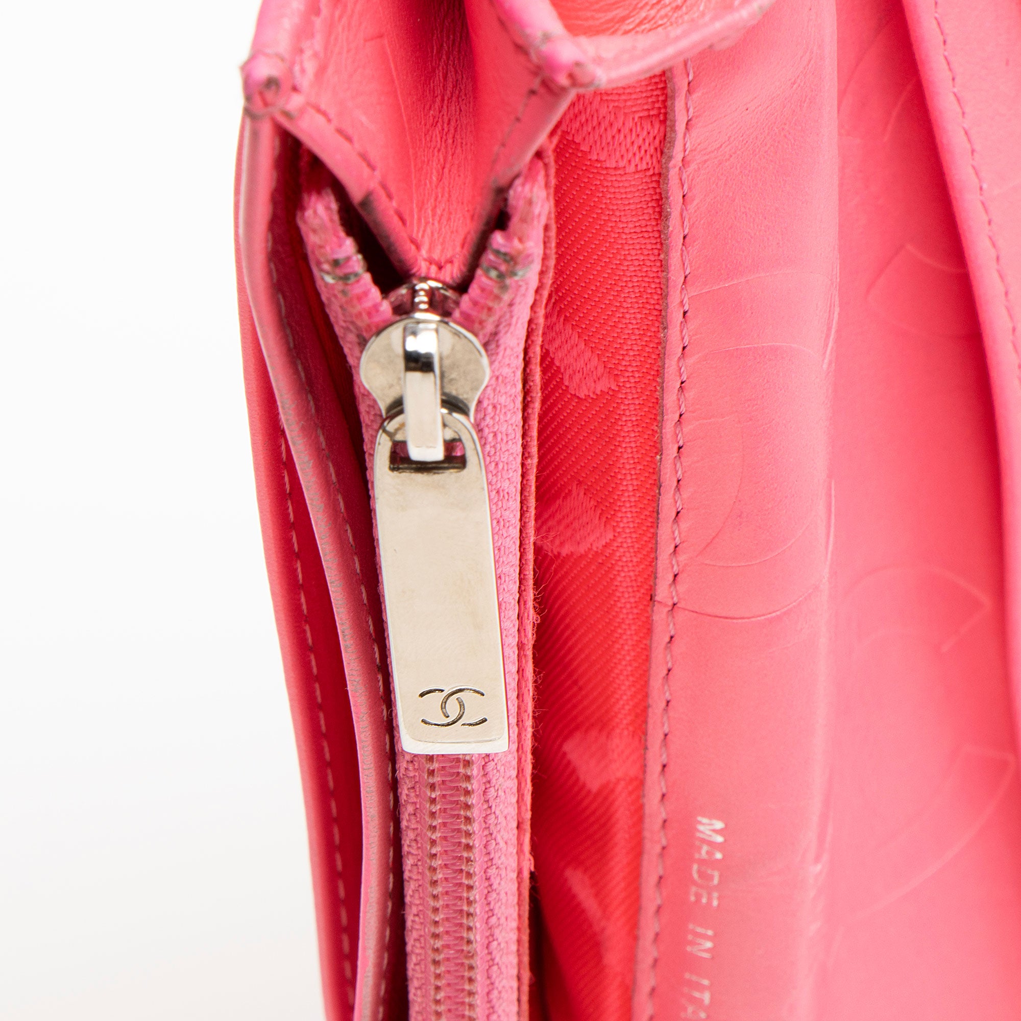 Chanel Lambskin Ligne Cambon Bifold Wallet