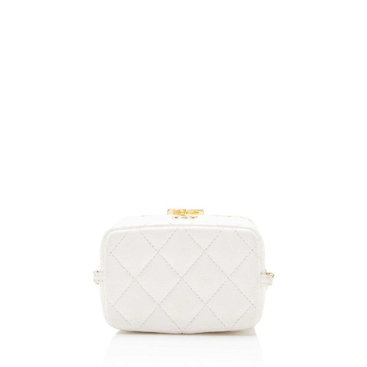 Chanel Lambskin Lock Frame Vanity Case