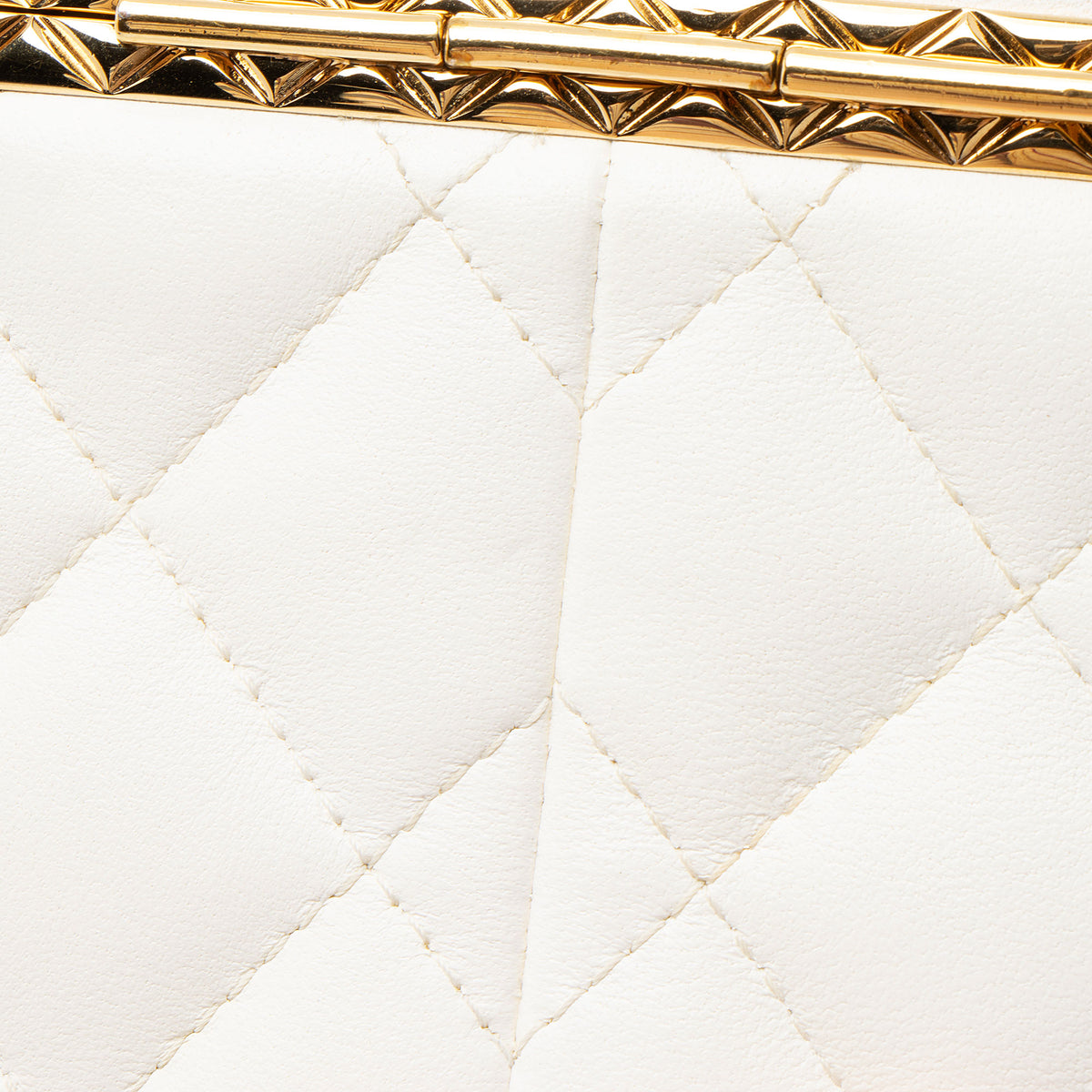 Chanel Lambskin Lock Frame Vanity Case