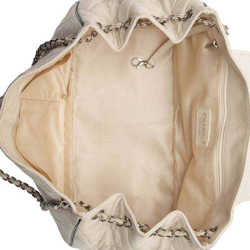 Chanel Lambskin Mademoiselle Lock East West Accordion Shoulder Bag (SHF-L7kNwO)