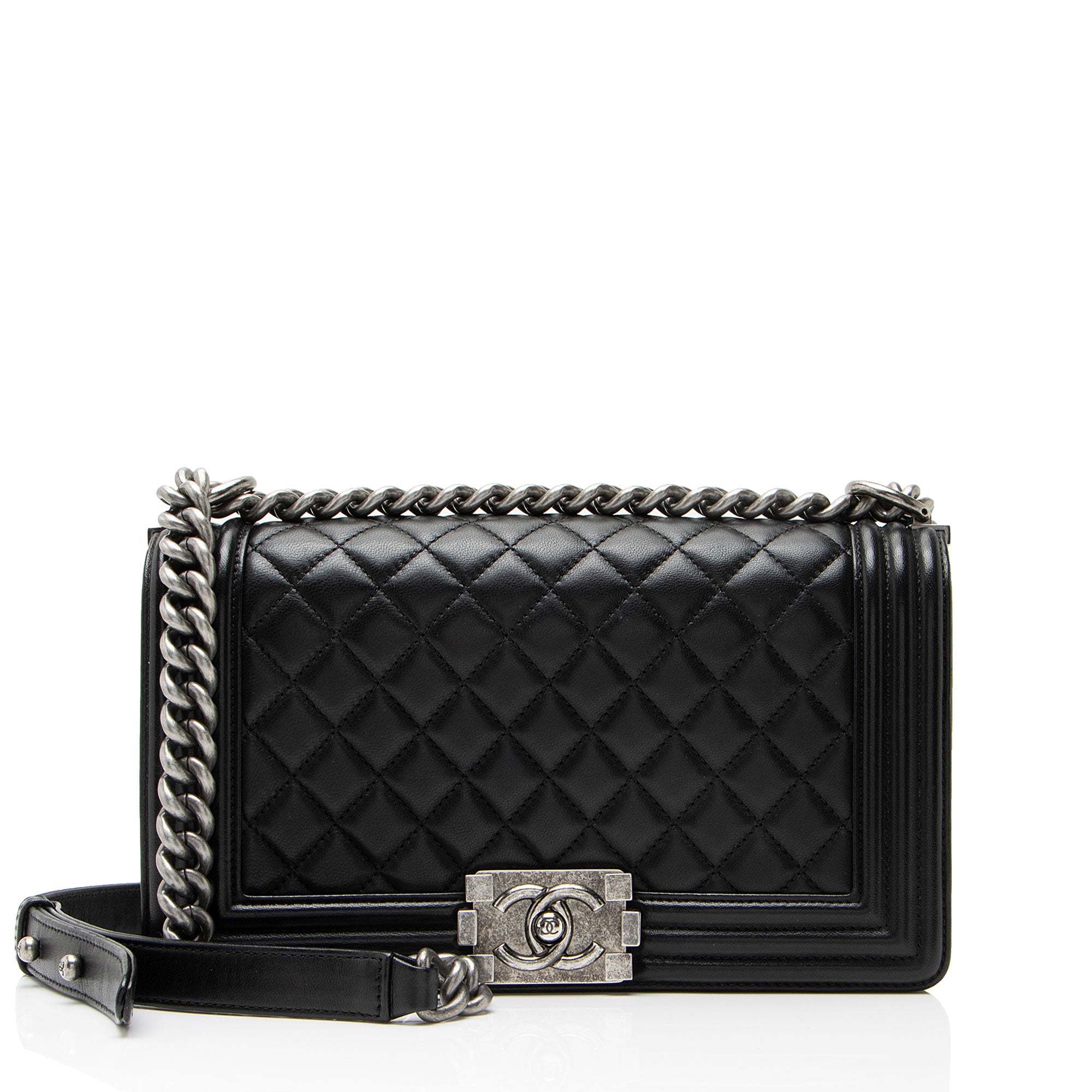 Chanel Lambskin Old Medium Boy Bag