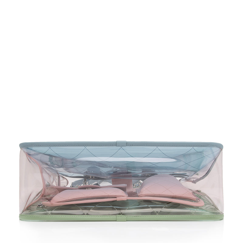 Chanel Lambskin PVC Coco Splash Medium Tote (SHF-y19ZqH)