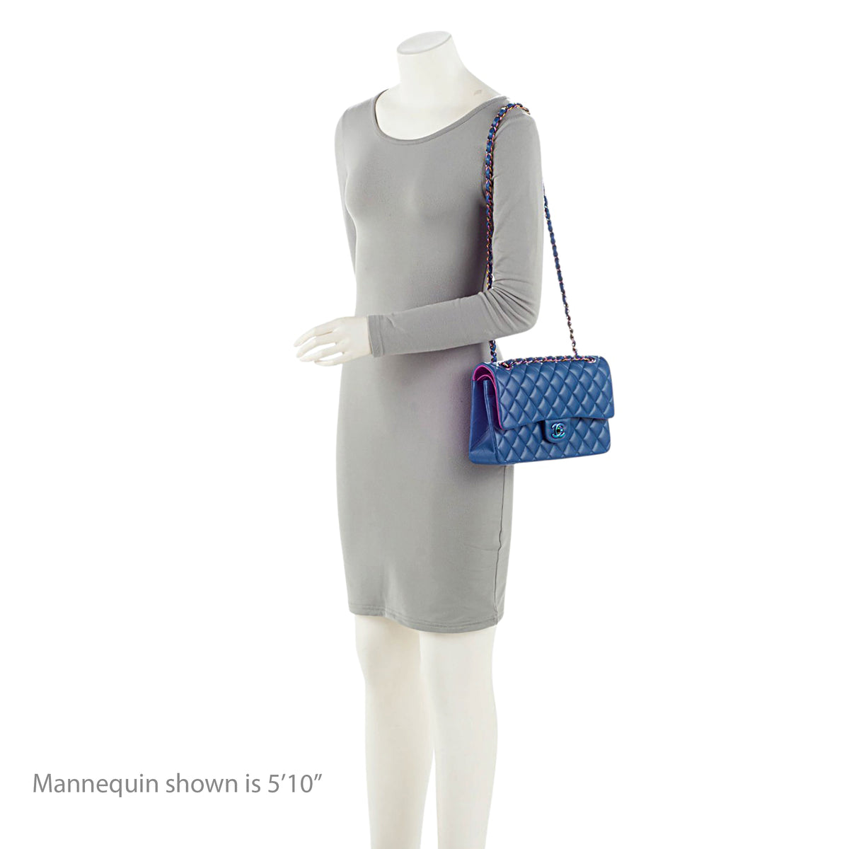 Chanel Lambskin Rainbow Classic Medium Double Flap Bag