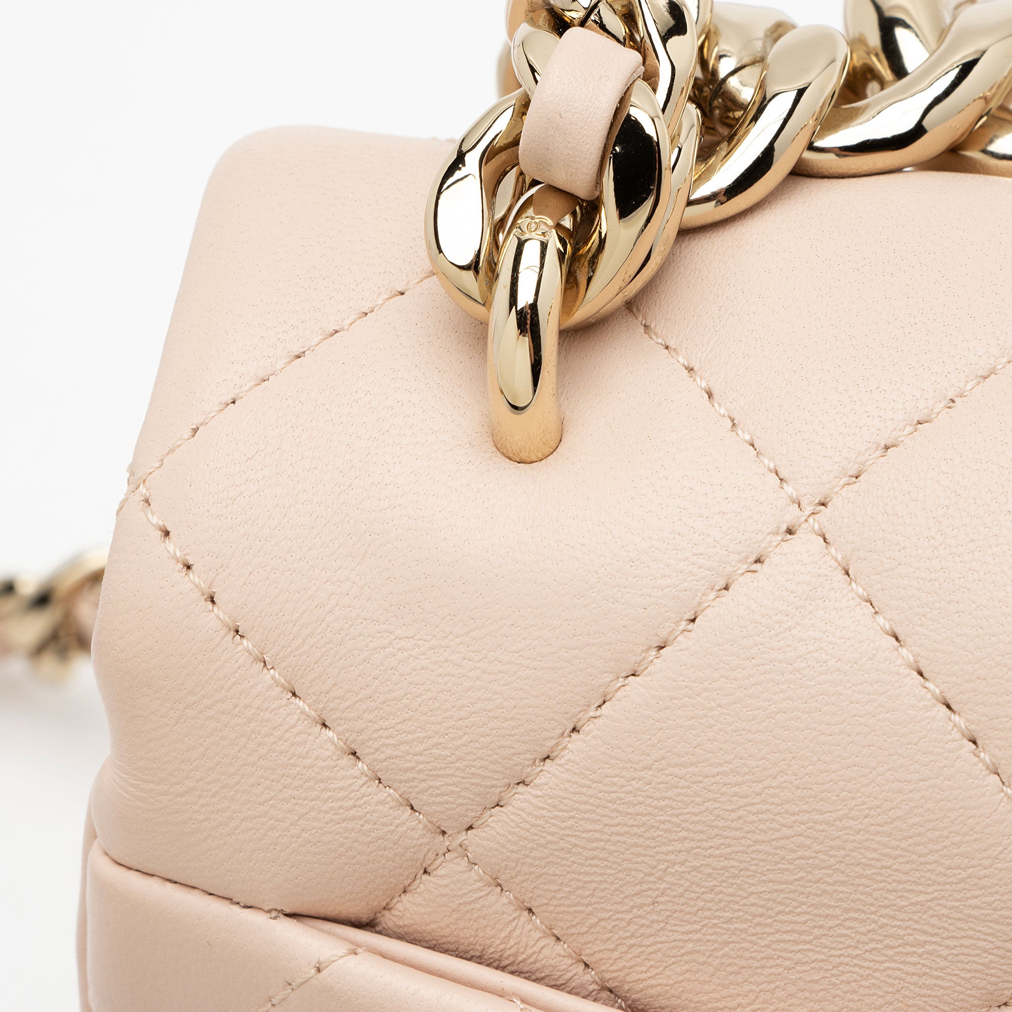 Chanel Lambskin Resin Elegant Chain Flap Bag