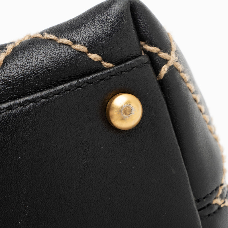 Chanel Lambskin Surpique Large Shoulder Bag (SHF-T8EzC0)