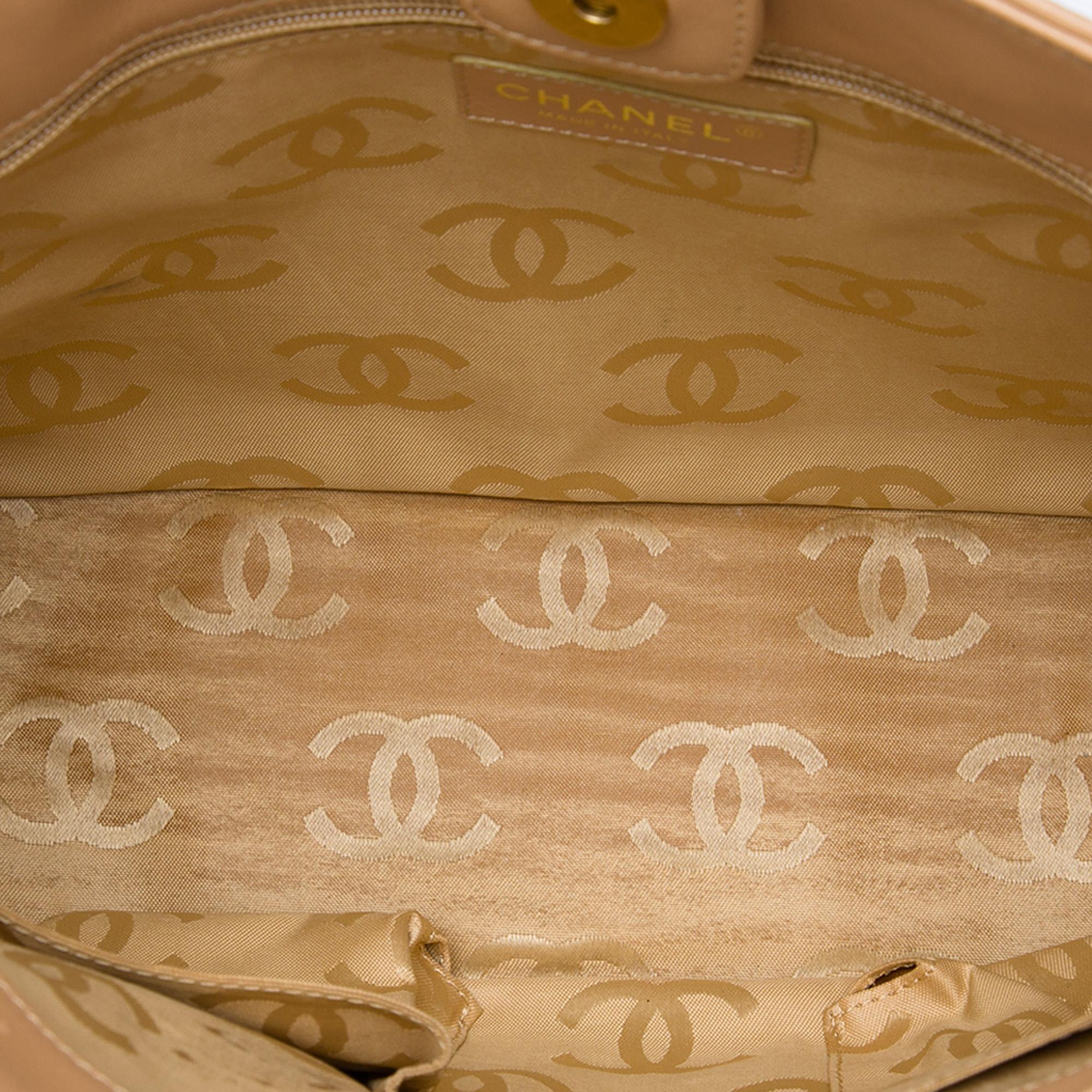 Chanel Lambskin Triple CC Tote