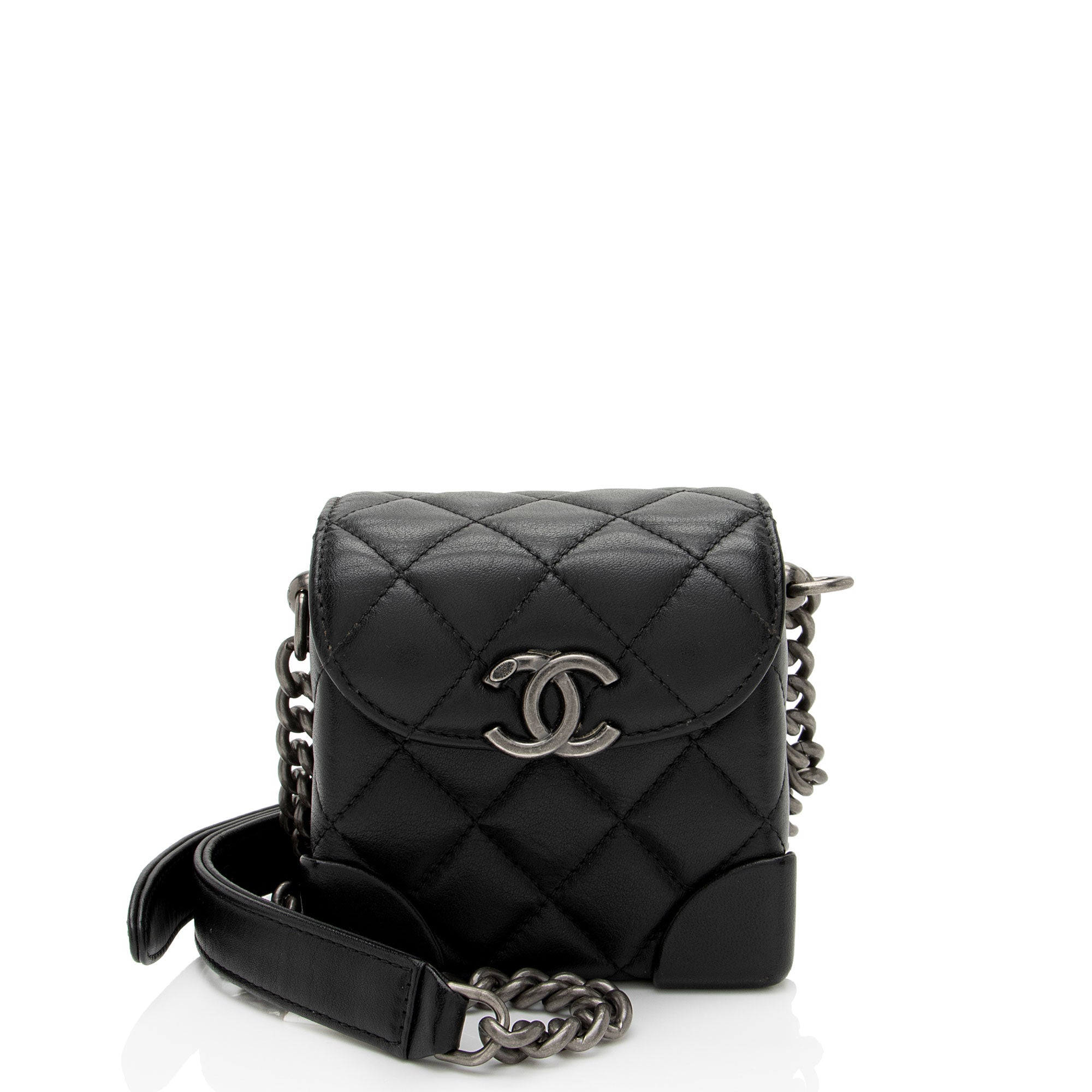 Chanel Lambskin Trunk Shoulder Bag