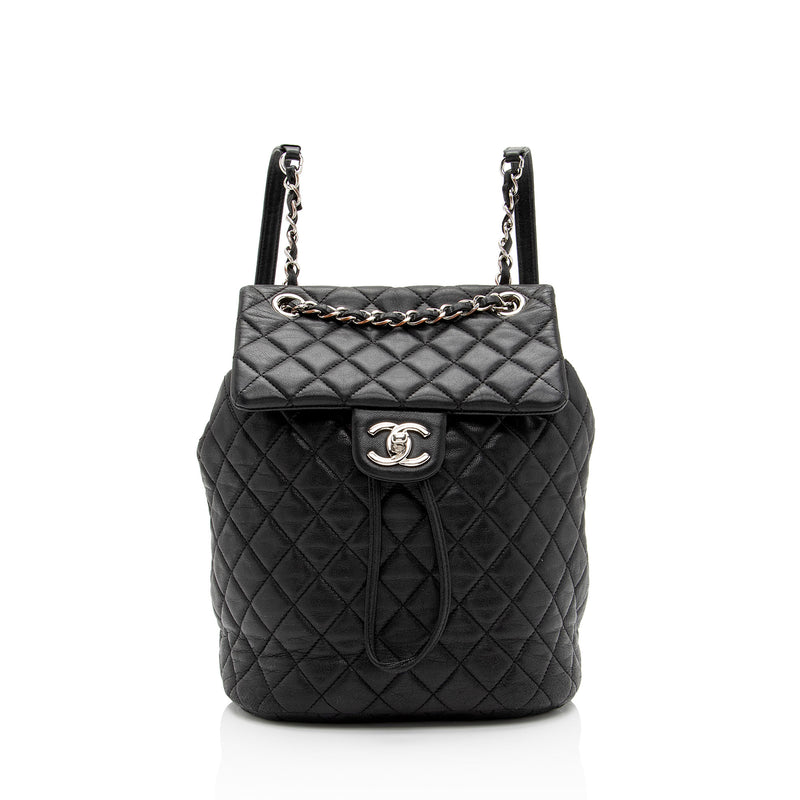 black backpack chanel