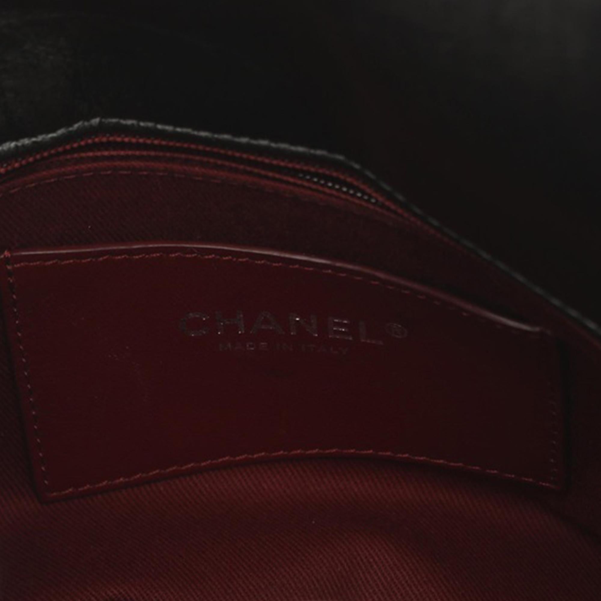 Chanel Large Aged Calfskin Just Mademoiselle Bowling Bag (SHG-qznmmK)