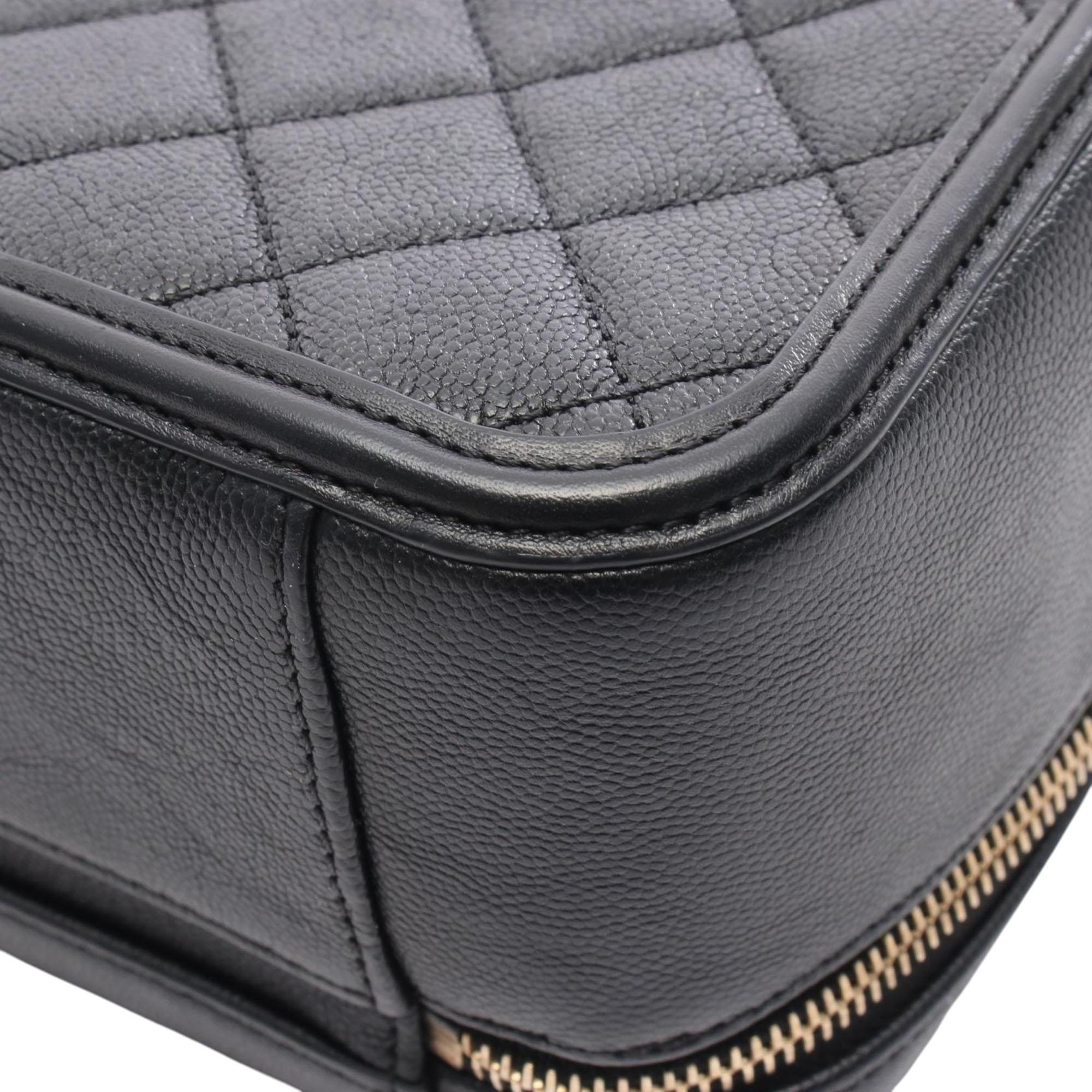 Chanel Large Caviar CC Filigree Vanity Case
