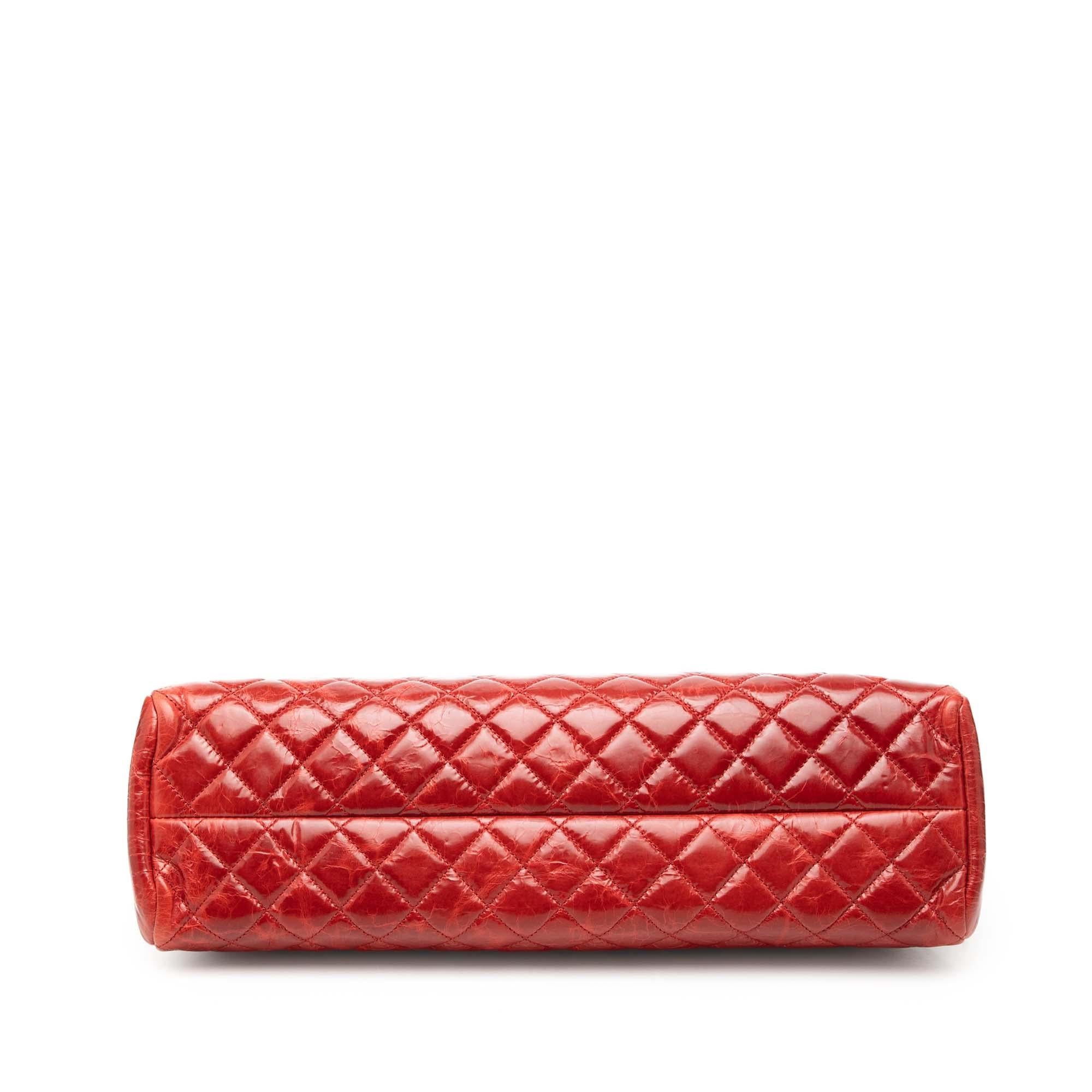 Chanel Large Glazed Calfskin Mademoiselle Bowling Bag
