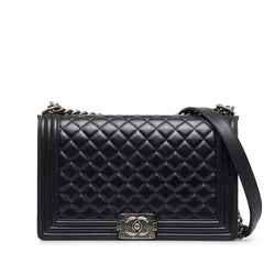 Chanel Large Lambskin Boy Bag (SHG-suBMpB) – LuxeDH