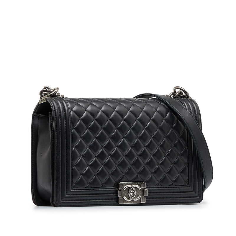 Chanel Large Lambskin Boy Bag (SHG-suBMpB) – LuxeDH