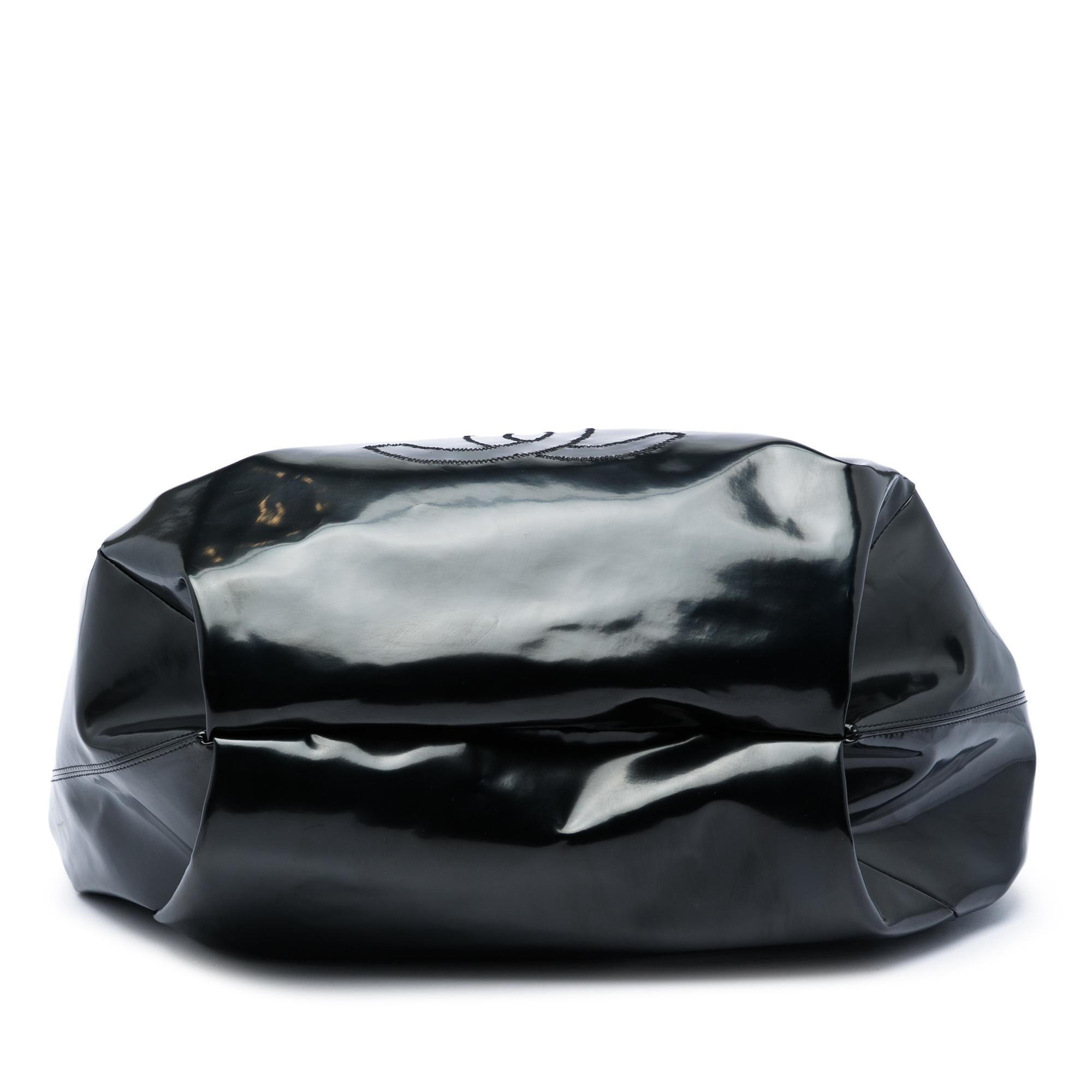 Chanel Large Patent Stretch Spirit Cabas Tote