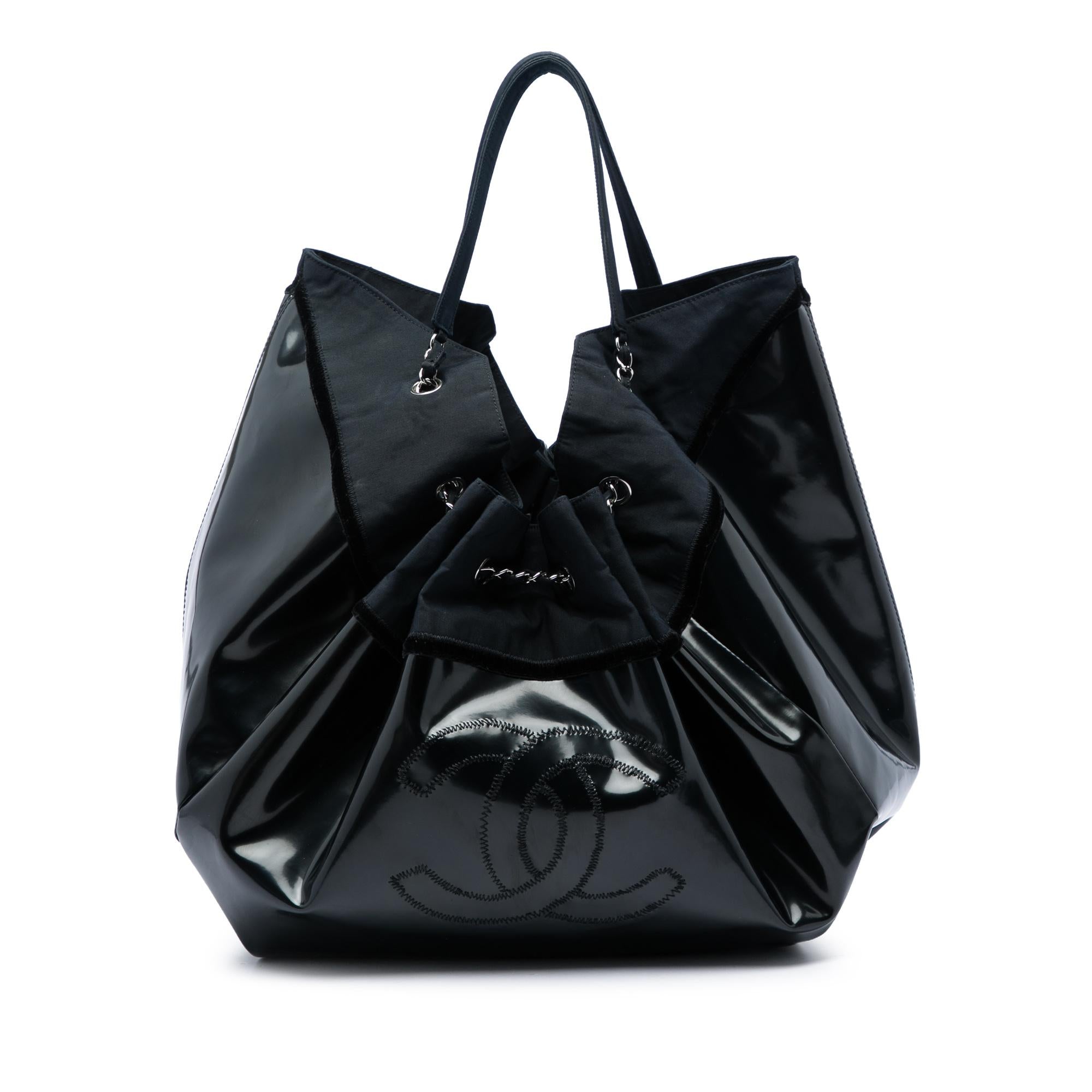 Chanel Large Patent Stretch Spirit Cabas Tote