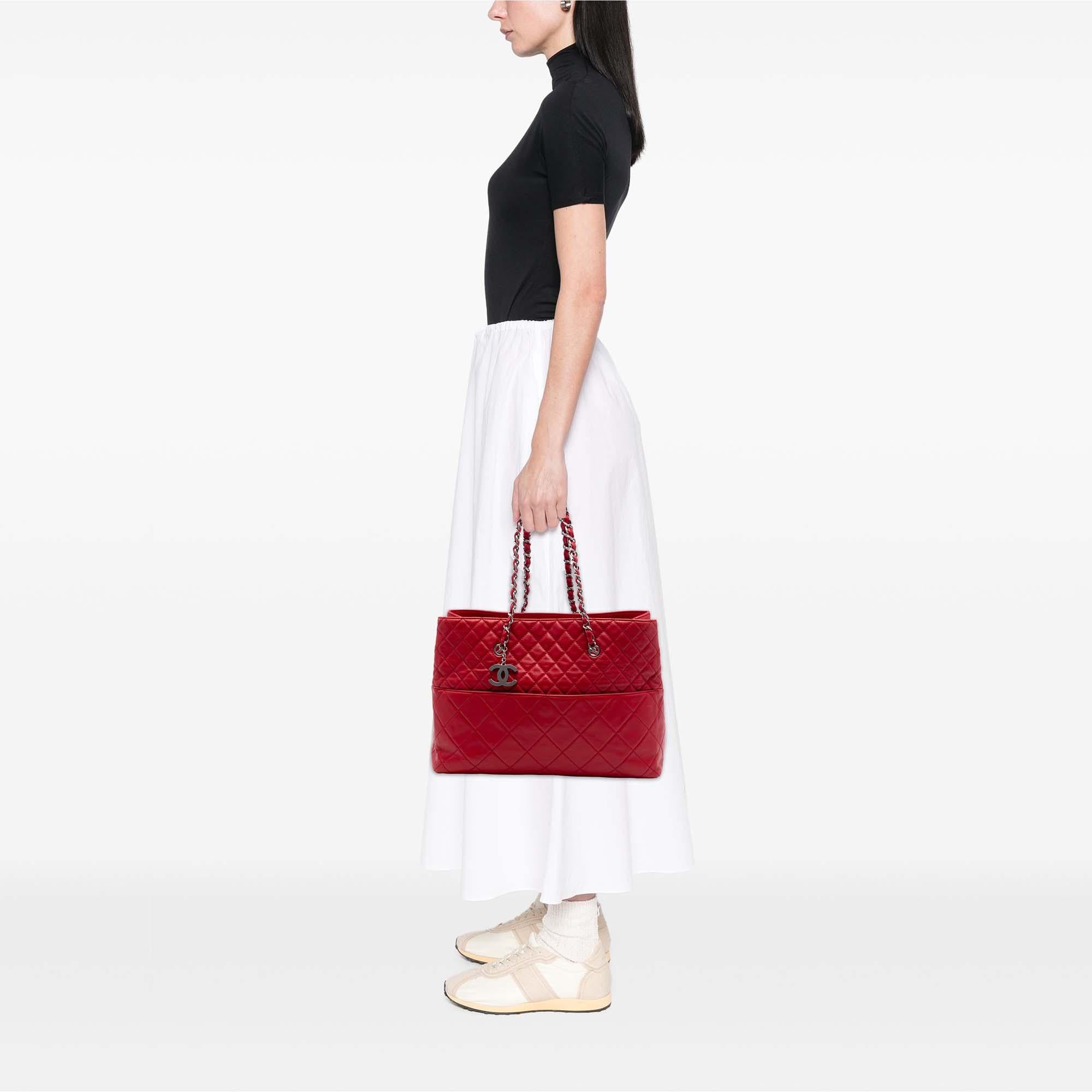 Chanel Large Quilted Calfskin In The Business Tote